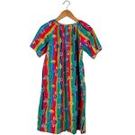 Heather Collection VTG Heathers Collection Nightgown Mumu Women’s Small Rainbow Striped Nautical Photo 9