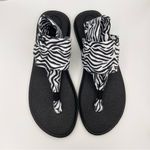 Sanuk yoga sling 2 prints sandals women’s size 9 zebra print Photo 4