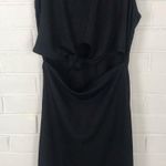 Victoria's Secret NWT Victoria’s Secret Black Ribbed Front Cut Out Knot Tank Dress Photo 3