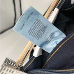 We Wore What  The Danielle Jeans Dani Blue/Black Size 27 High Rise Button Fly NEW Photo 7