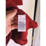 Dolan Boho Fit & Flare Sweater Dress Small Red Orange Academia Cottage Boho Photo 4