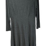 Anne Klein Charcoal Long Sleeve Dress Photo 0