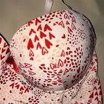 Adore Me Women's Longline Bra 34DD Pink Hearts Underwire Lace Trim Photo 6