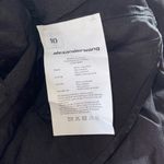 Alexander Wang New Ruched Crinkled-satin Mini Shirt Dress In Black Photo 8