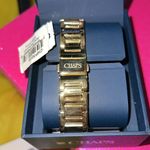 CHAPS Gold Tone w Crystals Watch Photo 8