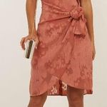 Showpo Rust Pink Floral Dress Photo 0