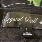 Crystal Doll Crystal Dolls Maxi Dress Floral Tiered Black Red Photo 6