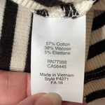 J.Crew NWT Striped Comfy Black & White Long Sleeve Top Photo 5