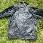 Vintage 1980s Venezia women’s lace leather jacket biker motorcycle 18/20 Black Photo 10