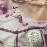 Nike 🌮 Training Dri-FIT One mid-rise 7/8 tie dye leggings/purple & multi, Large Photo 3