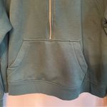 Danskin  Hooded Mixed Rib Cozy 1/2 Zip Women’s XL Dark Green Kangaroo Pocket Photo 12