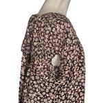 VICI Small Black & Pink Floral Dress With Open Tie Back NWT Oversized Relaxed Photo 4