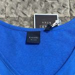 Kaari Blue  medium womens Ellis blue la dolce vita v neck eyelet short sleeve top Photo 3