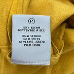 Bagatelle  Faux Suede Drape Moto Jacket Blazer Open Front Yellow, Size‎ Small Photo 14