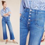 Mother NWOT The Swooner Roller Yoke Front Ankle Jeans in Double Vision Wash Size Blue Size 29 Photo 4