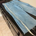 Sneak Peek wide leg Jeans,frilled hem,light wash, “tie dye project”gone wrong Blue Size 29 Photo 11