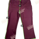 Max & Mia  Cropped Boot Kick Ponte Pants Burgundy Size XL Photo 2