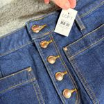 Loft NEW Button Front Denim Maxi Skirt Size 2 Photo 4
