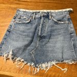 AGOLDE  Parker Angled Hem Blue Jean mini skirt in size 24  Photo 2