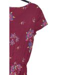 Matilda Jane Women Dress Art Class Cinched Waist Crochet Floral Maroon Size XS Photo 7
