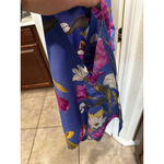 Women's Studio C Blue Floral Sleeveless Dress Plus 2X Photo 5