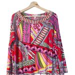 Muse Boston Proper Pink Orange Geometric Shift Drop Waist Retro Dress 12 Light Photo 1