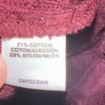 Loft  Burgundy Lace Blouse - Elegant Long Sleeve Top Photo 6