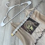 Y2K Grunge Slip Dress patchwork embroidered death womens Beige (size 6) Black Photo 2