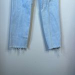 Madewell  The Momjean in Harman Wash Raw-Hem Comfort Stretch Size 25 Light Wash Photo 11