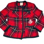 Boyne Valley Weavers handmade in Ireland cardigan sweater Red Size L Photo 0