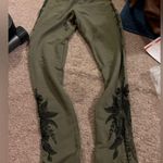 Johnny Was  Rita embroidered leggings olive green xs Photo 1