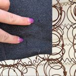 Lands' End workout Capri leggings black purple gray LARGE Photo 1