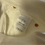 Mother Denim The Mid Rise Dazzler Ankle Straight Jeans Size 28 White Photo 7