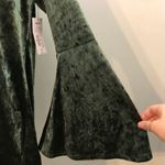 a.n.a NWT  Dark Green Velvet Bell Sleeve Shift Dress winter Christmas holiday party Photo 3