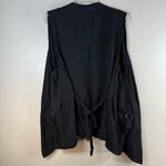 Simply Vera, Vera Wang Simply Vera Vera Wang Black Sleeveless Waterfall Vest SZ:1X Photo 1
