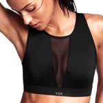 Victoria's Secret  VSX Sports Bra S Black Mesh Inserts Wireless Unlined Athleisure Photo 0