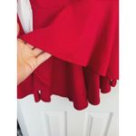 Ups & Downs Red Peplum Flare Sleeve Top Retro 90s Y2K Small Holiday Christmas Photo 3