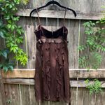 BCBGMAXAZRIA Y2K Brown Homecoming Dress Photo 4