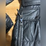 Vince Camuto Women's Lg.  black Belted Puffer Coat with removable fur collar Photo 5