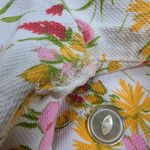 Homemade Floral Jacket Skirt Set – Women's S Pink Yellow Cotton Rayon White Photo 8