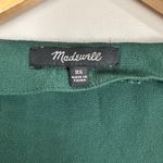 Madewell Novel Dress Smoky Spruce Green Button Up Long Sleeve Mini Fall Dress XS Photo 1