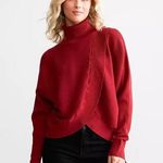 Buckle Red by BKE Turtleneck Sweater in Cabernet Photo 0