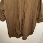 Melrose and Market Collared Poplin Shirt Olive Moss Photo 5