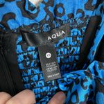 AQUA  Blue Animal Print Romper XS Photo 2