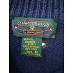 Charter Club Vintage  Sheepdog Red Bow Sweater Size Medium Wool Puppy Dog Photo 2