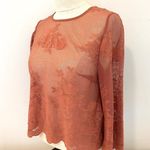 Forever 21  Exclusive Sheer Mesh Floral Lace Crop Top size Small Photo 4