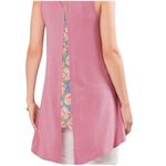 Matilda Jane EUC  Adventure Begins Secret Garden Swing Tank Top Pink Floral Small Photo 3