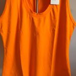 A New Day  Women's Orange U-Neck Slim Fit Wide Strap Tank Top - Size Large - NWT Photo 3