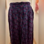 Lee Winter purple pattern mid length skirt sz M Photo 1