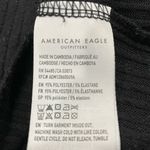 American Eagle  Black Ribbed Long Sleeve Vneck Shirt XS Photo 2